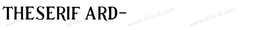 TheSerif ARD字体转换